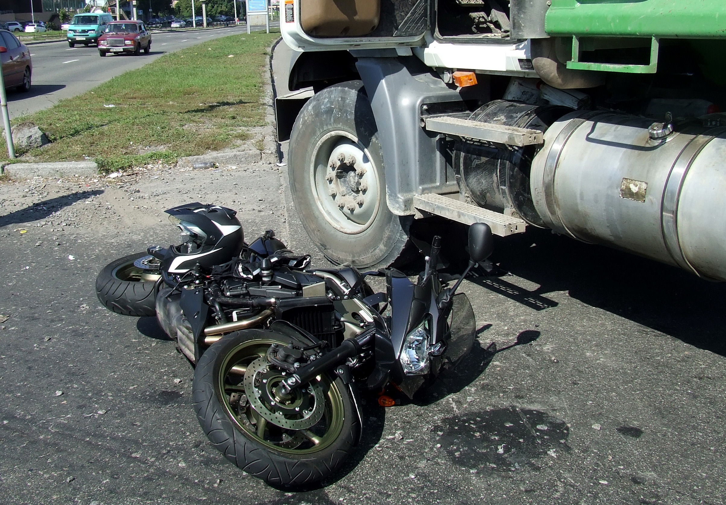 $2,000,000 for Motorcycle Operator Struck by a Moving Truck