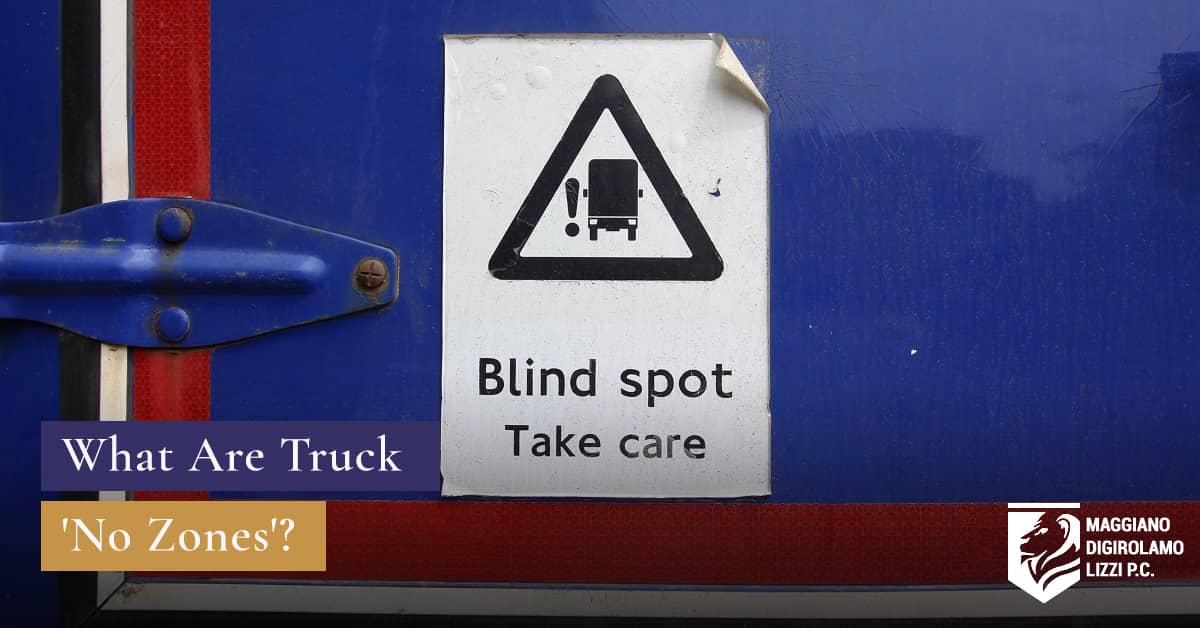 Blind Spot Take Care Sign