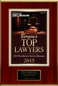 2015 Bergen's Top Lawyers Distinction 2015 Bergen's Top Lawyers Distinction