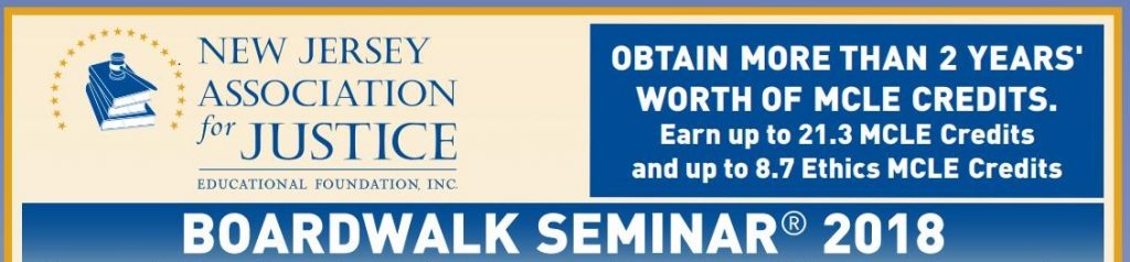 NJAJ Boardwalk Seminar, May 9-11
