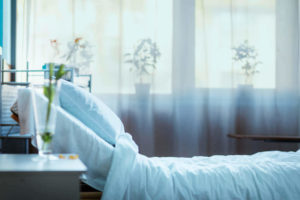 empty hospital bed