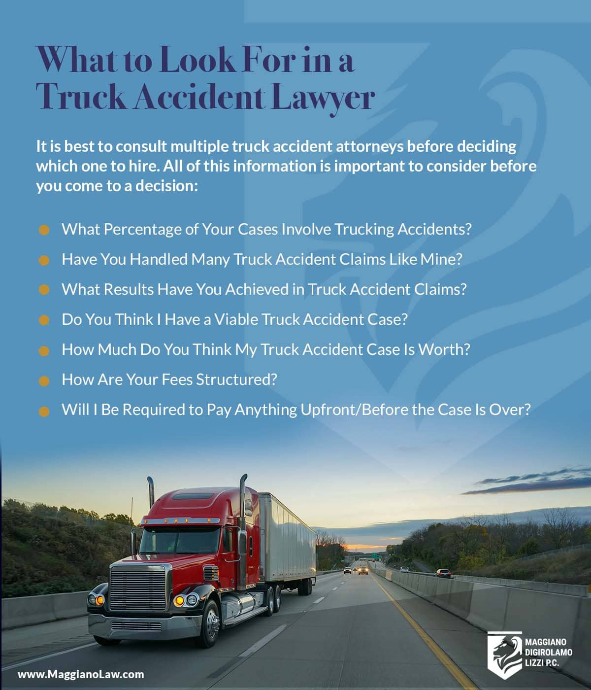 what to look for in a truck accident lawyer