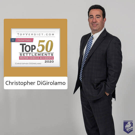 Chistopher DiGirolamo Top 50 Personal Injury Settlements