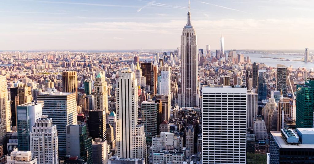 skyline of Manhattan in New York City