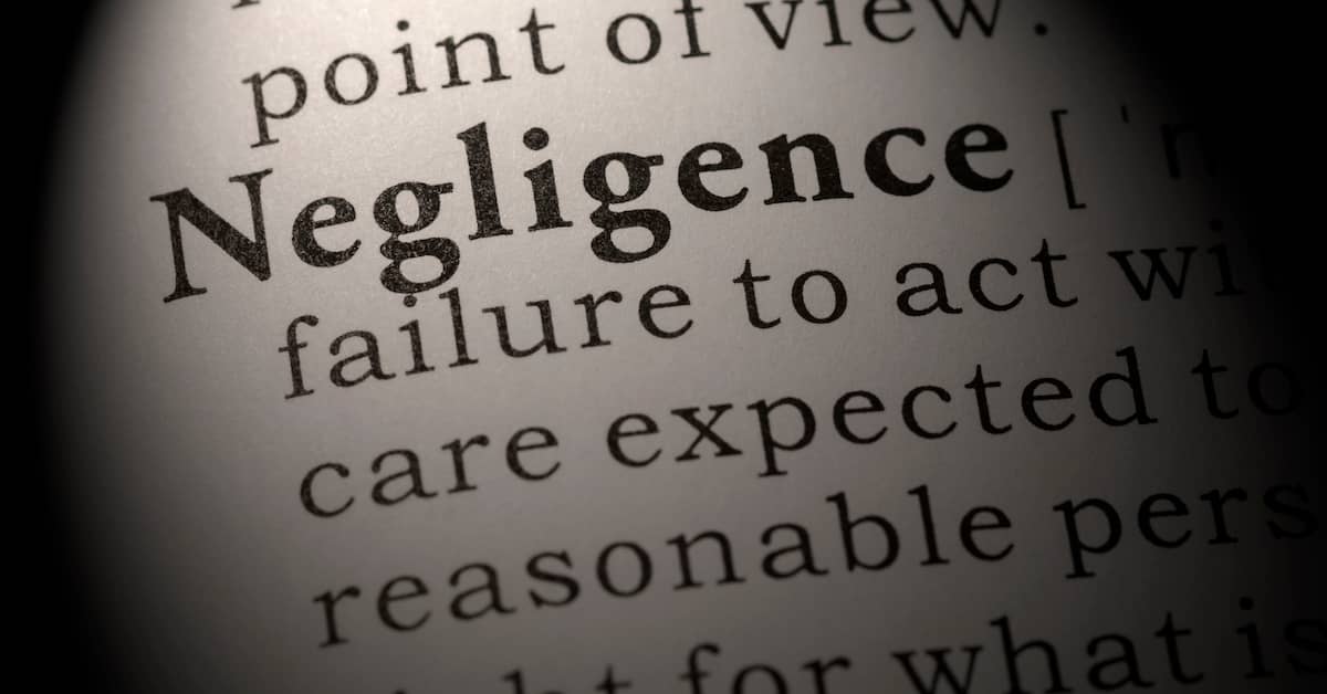 Definition of negligence in the dictionary. | Maggiano, DiGirolamo & Lizzi