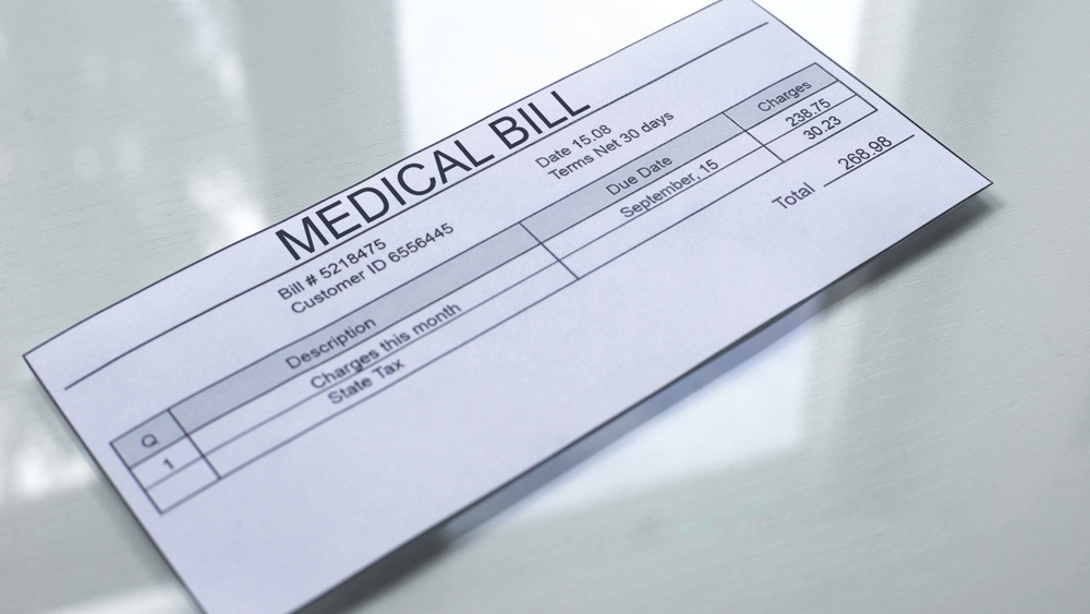 Photo of medical bill